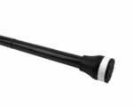 Black carbon-fiber cable end with a round multi-pin connector and white gasket at the seal edge.