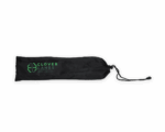 Black drawstring pouch featuring a green Clover Canes logo and clovercanes.com URL on the side.